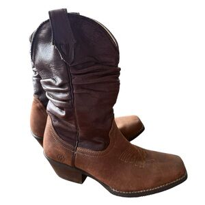 Caballo Dorado Women’s Boots Size 25.5/6.5 US Brown Leather Square Toe